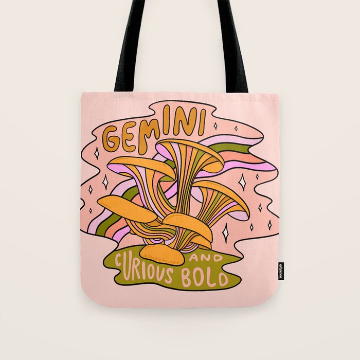 Gemini Mushroom Tote Bag Gallery Image 1