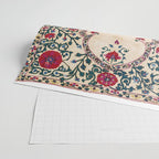 Shakhrisyabz Suzani Joynamoz Uzbekistan Floral Embroidery Print Wrapping Paper Gallery Image 2