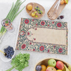 Shakhrisyabz Suzani Joynamoz Uzbekistan Floral Embroidery Print Cutting Board Gallery Image 2