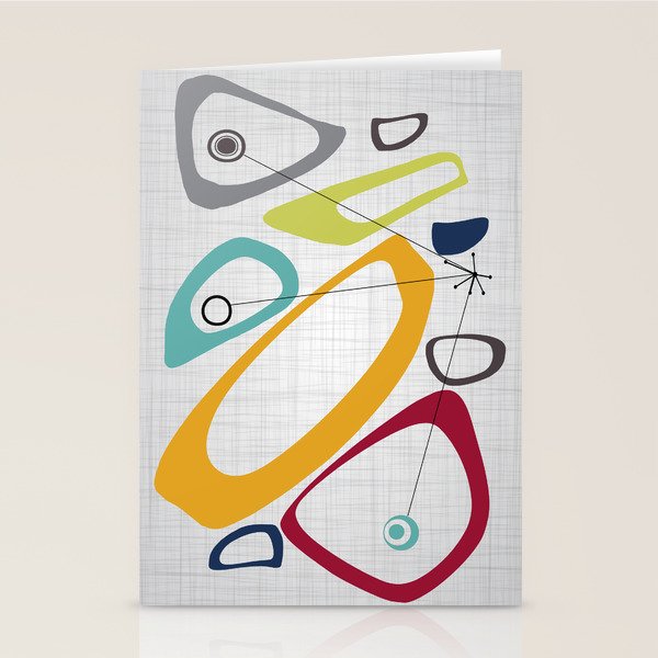 Mid Century Modern Art Stationery Card Gallery Image 1