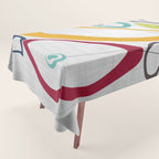 Mid Century Modern Art Tablecloth Gallery Image 1