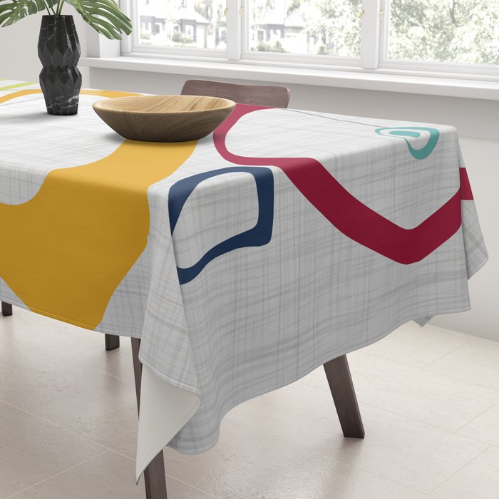 Mid Century Modern Art Tablecloth Gallery Image 3