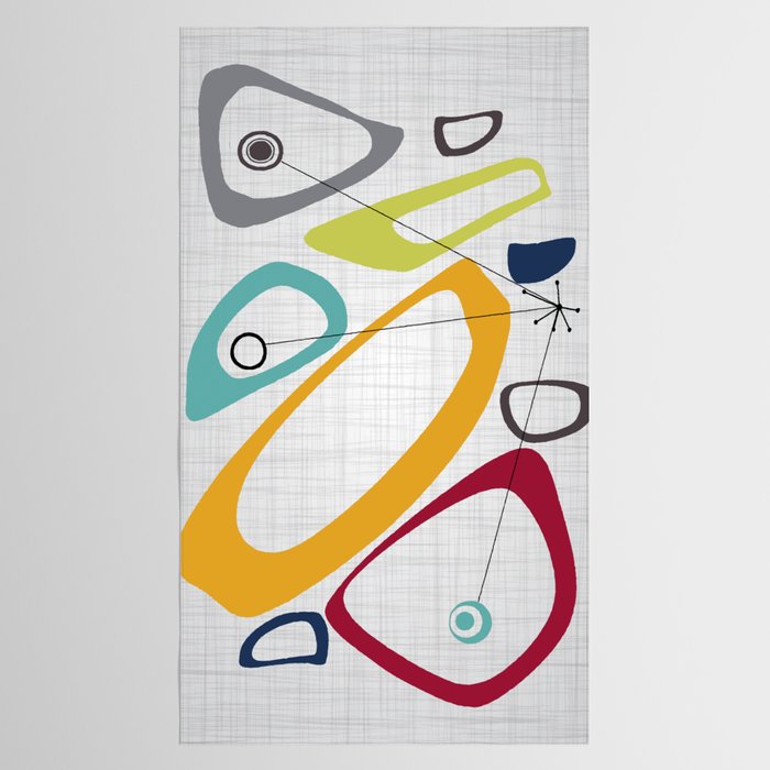 Mid Century Modern Art Tablecloth Gallery Image 2