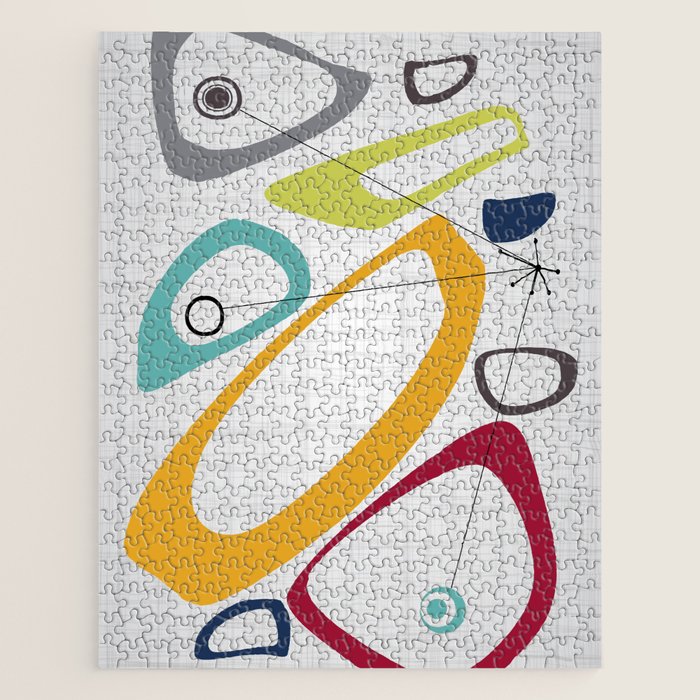 Mid Century Modern Art Jigsaw Puzzle Gallery Image 1