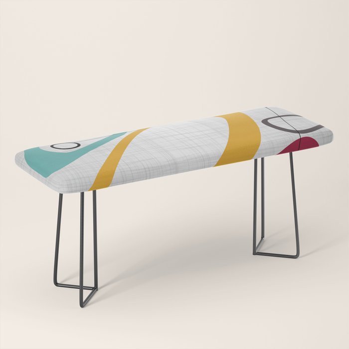 Mid Century Modern Art Bench Gallery Image 1