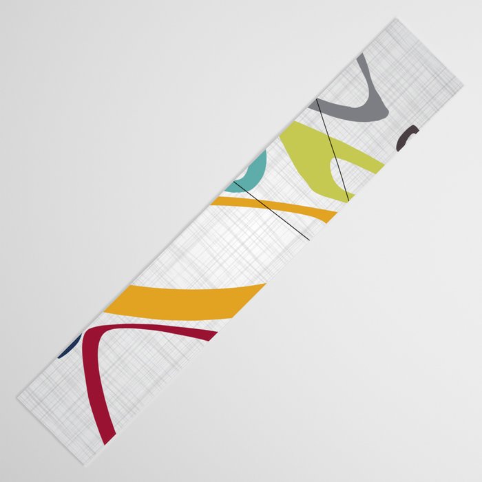 Mid Century Modern Art Table Runner Gallery Image 3