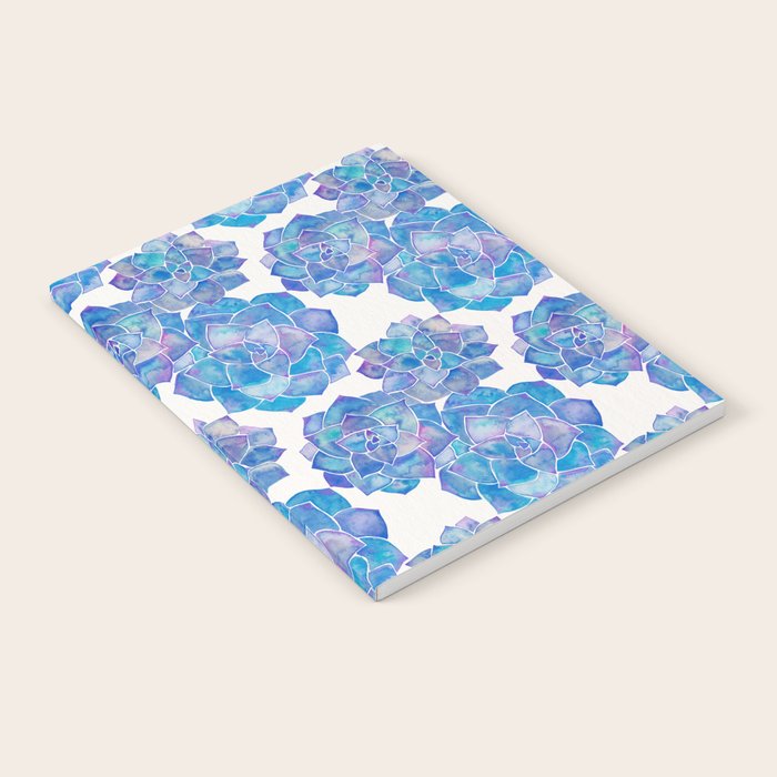Rosette Succulents - Blue Palette Notebook Gallery Image 2