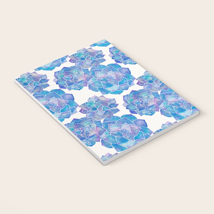 Rosette Succulents - Blue Palette Notebook Gallery Image 3