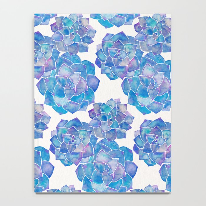 Rosette Succulents - Blue Palette Notebook Gallery Image 4
