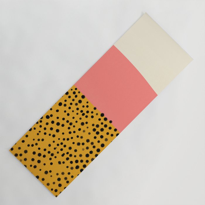 Cheetah & Peach | PATTERN 04: The Retro Edition Yoga Mat Gallery Image 1