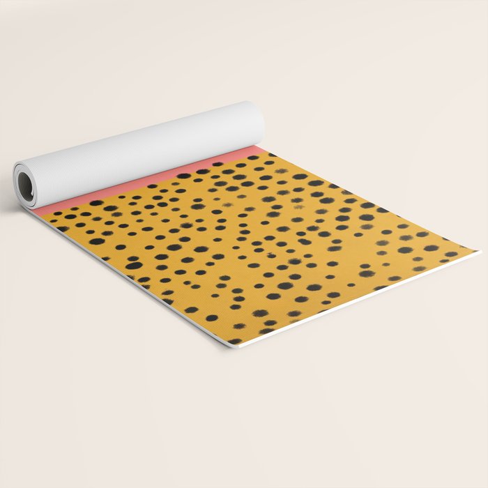 Cheetah & Peach | PATTERN 04: The Retro Edition Yoga Mat Gallery Image 2