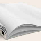 Black and Cream Ogee A-Go-Go Retro Pop Wavy Stripe Pattern Notebook Gallery Image 2