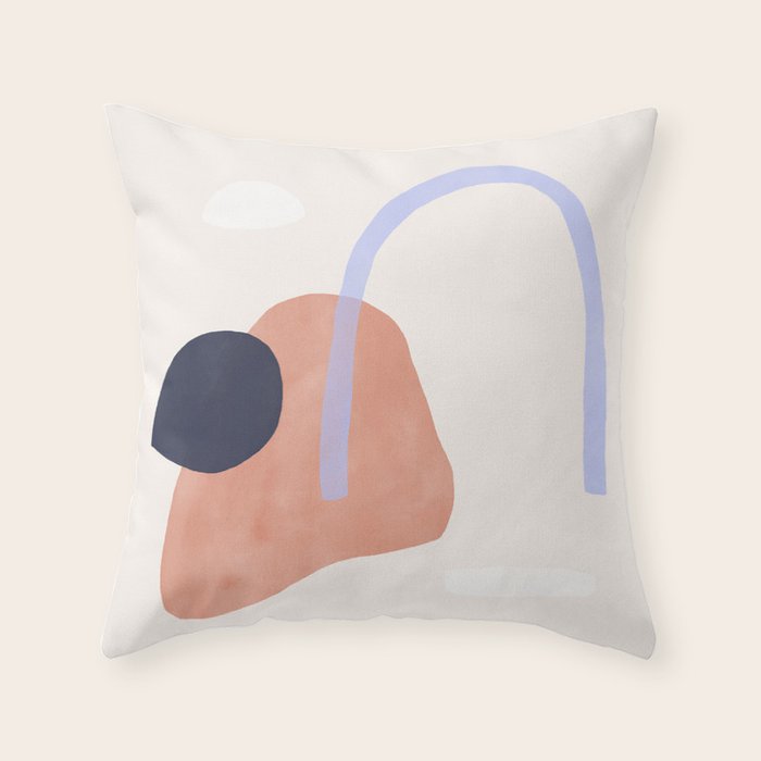 door in the desert Throw Pillow Gallery Image 1