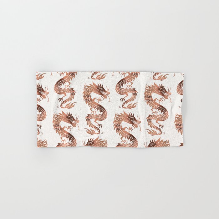 Chinese Dragon - Rose Gold Palette Bath Towel Gallery Image 1