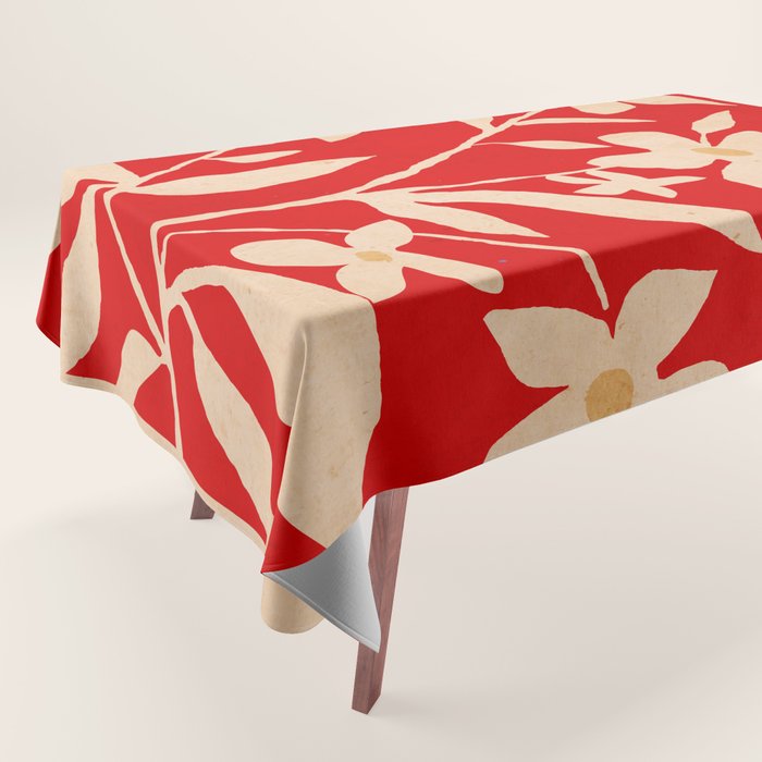 Abstract Minimal Flowers 30 Tablecloth Gallery Image 1