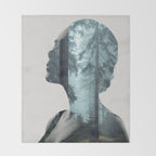 Silence of the Nature Throw Blanket Gallery Image 2