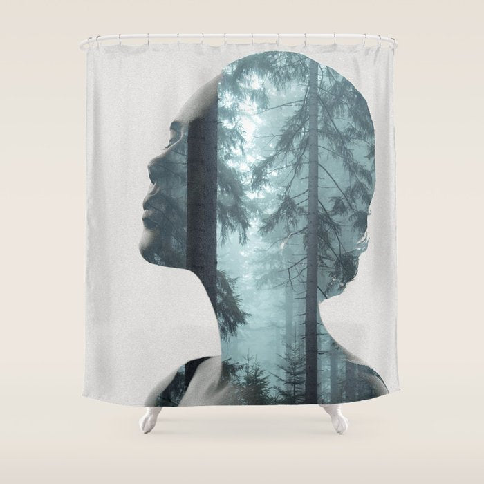 Silence of the Nature Shower Curtain Gallery Image 1