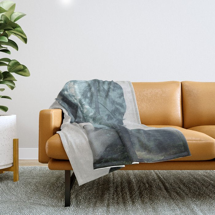 Silence of the Nature Throw Blanket Gallery Image 1