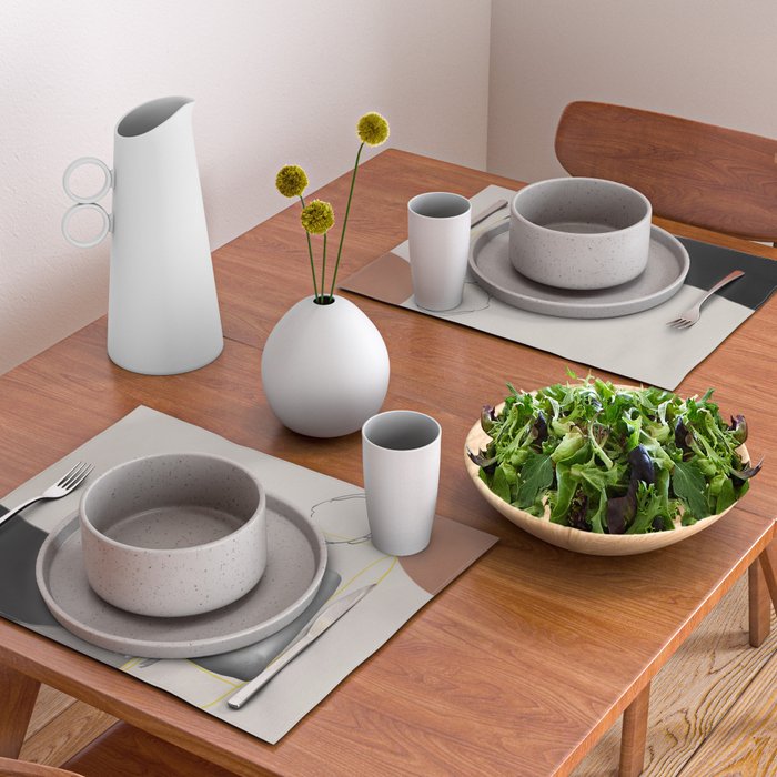 Minimalist Girl3 Placemat Gallery Image 2