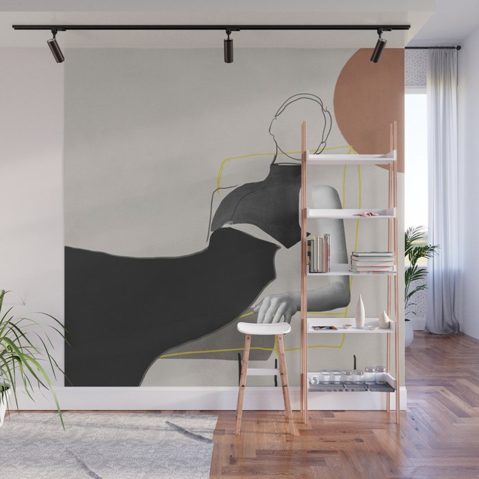 Minimalist Girl3 Wall Mural Gallery Image 1