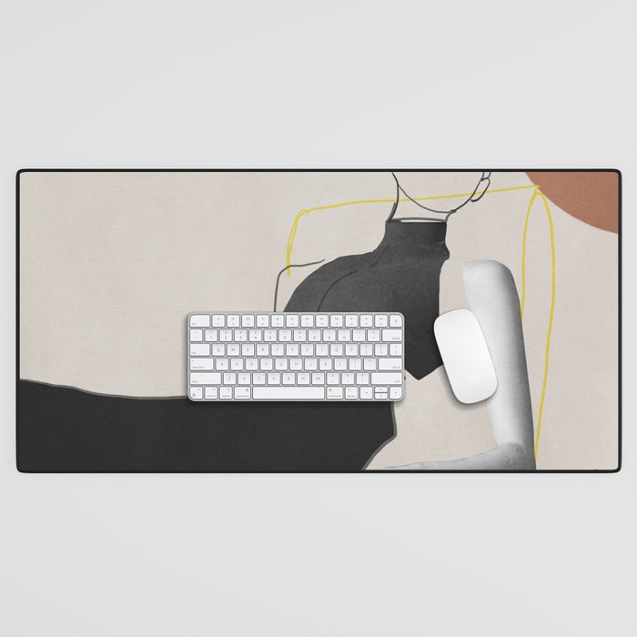Minimalist Girl3 Desk Mat Gallery Image 1