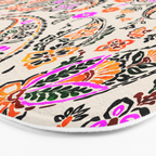 Vibrant paisley print Bath Mat Gallery Image 3