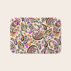 Vibrant paisley print Bath Mat Gallery Image 1