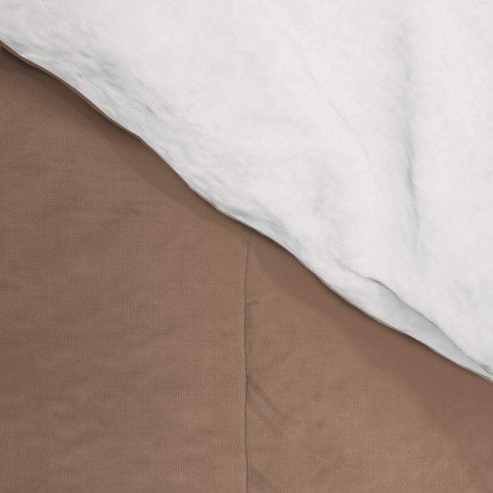 Liquid Swirl Contemporary Abstract Pattern in Chocolate Milk Brown and Beige Comforter Gallery Image 4
