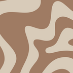 Liquid Swirl Contemporary Abstract Pattern in Chocolate Milk Brown and Beige Coffee Mug Gallery Image 2
