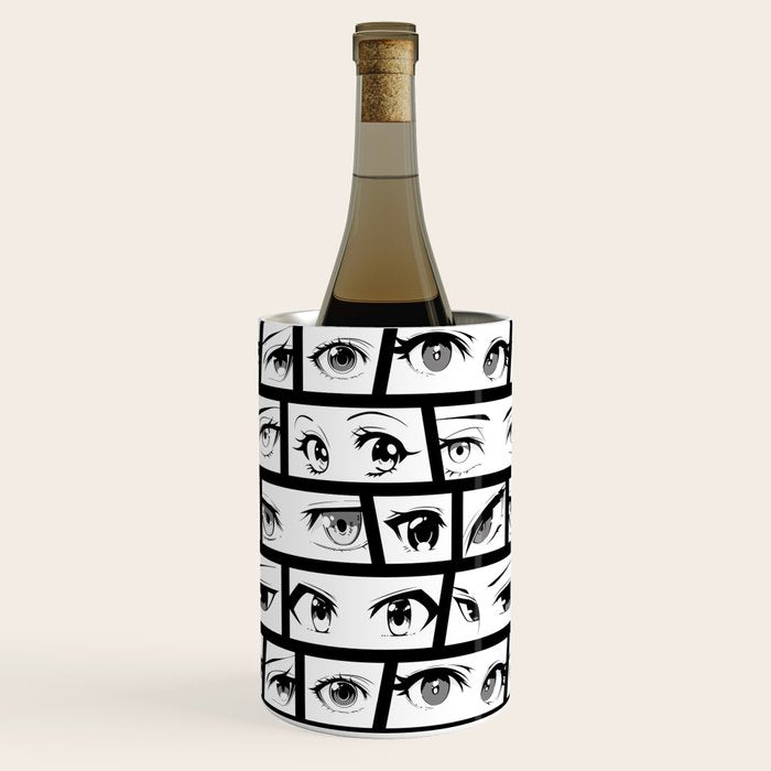 Anime eye cartoon comic art pattern Wine Chiller Gallery Image 1