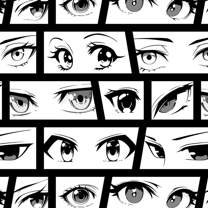 Anime eye cartoon comic art pattern Coffee Mug Gallery Image 2