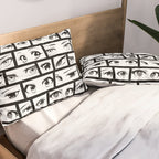 Anime eye cartoon comic art pattern Pillow Sham Gallery Image 2