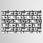 Anime eye cartoon comic art pattern Tablecloth Gallery Image 2