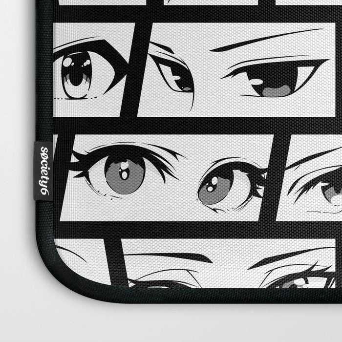 Anime eye cartoon comic art pattern Laptop Sleeve Gallery Image 3
