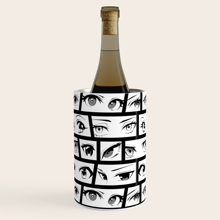 Anime eye cartoon comic art pattern Wine Chiller Gallery Image 2