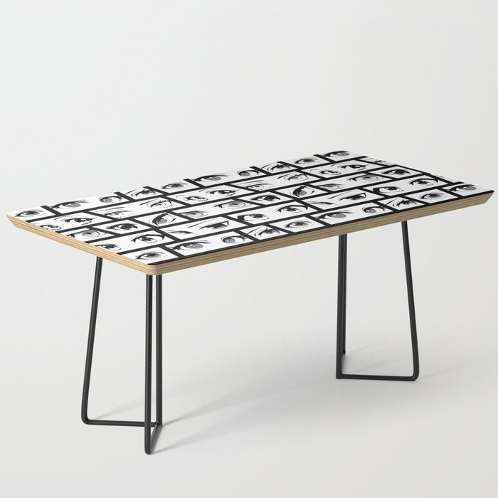 Anime eye cartoon comic art pattern Coffee Table Gallery Image 1