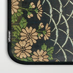 Antique White, Pink and Blue Floral Japanese Silk Print Laptop Sleeve Gallery Image 3