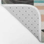 Retro Geometric Shapes 3 Bath Mat Gallery Image 2
