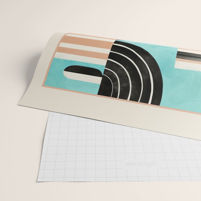 Retro Geometric Shapes 3 Wrapping Paper Gallery Image 2