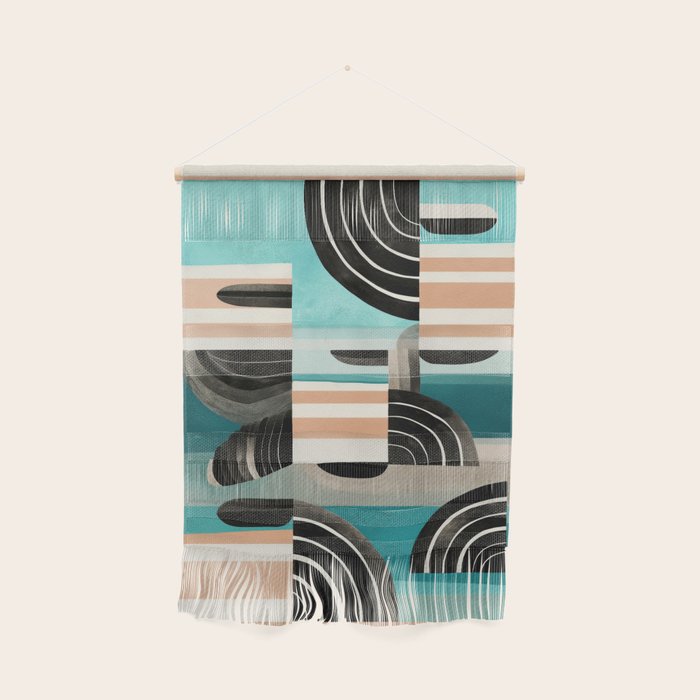Retro Geometric Shapes 3 Wall Hanging Gallery Image 1