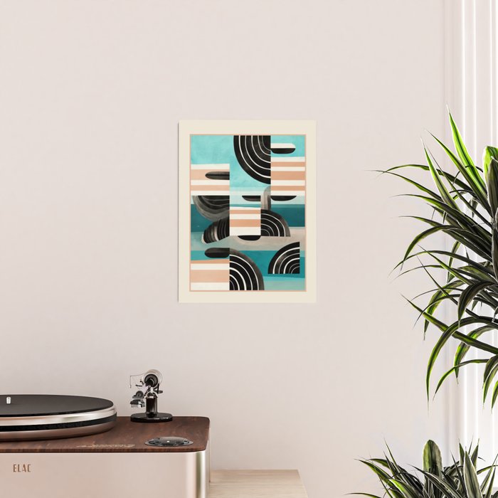Retro Geometric Shapes 3 Poster Gallery Image 2