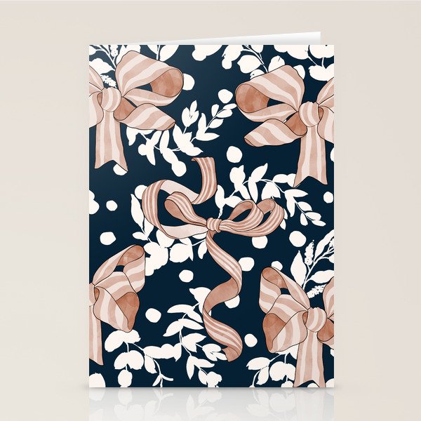 Whimsical Bows in Nature I Stationery Card Gallery Image 1