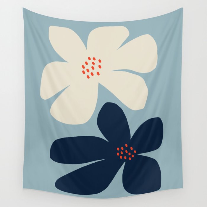 Abstract floral Wall Tapestry Gallery Image 4