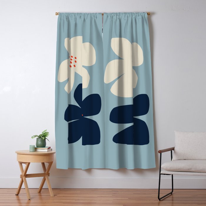 Abstract floral Window Curtain Gallery Image 5