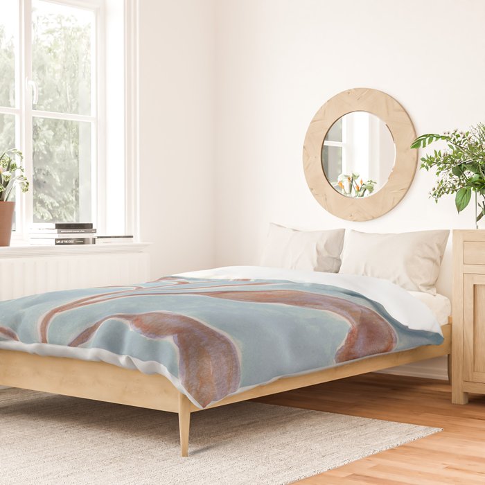 Watercolor Branch #1 Duvet Cover Gallery Image 2
