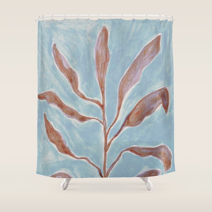 Watercolor Branch #1 Shower Curtain Gallery Image 1