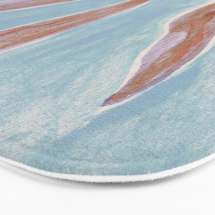 Watercolor Branch #1 Bath Mat Gallery Image 3