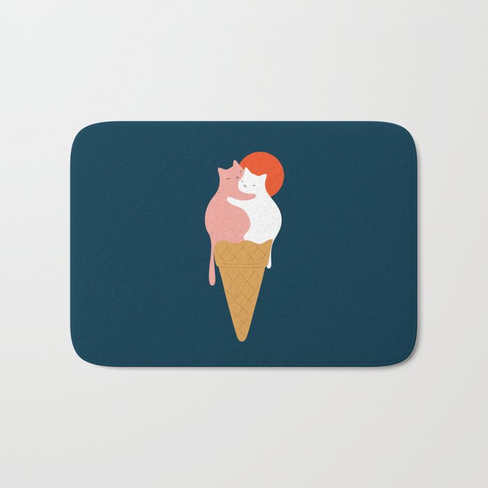 Cat Landscape 145: Strawberry & Vanilla Bath Mat Gallery Image 1