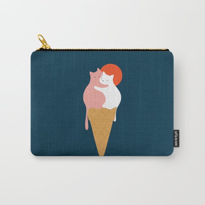 Cat Landscape 145: Strawberry & Vanilla Carry All Pouch Gallery Image 1