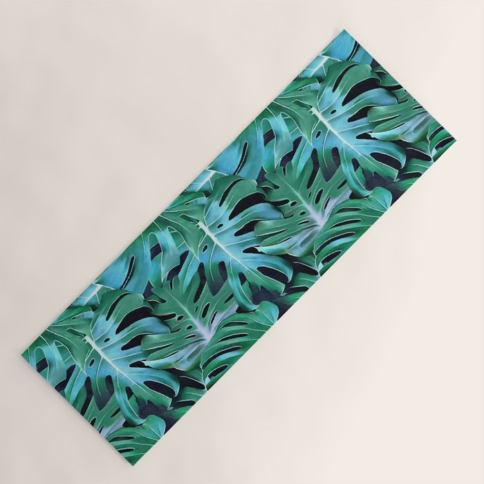 Monstera leaves Yoga Mat Gallery Image 1